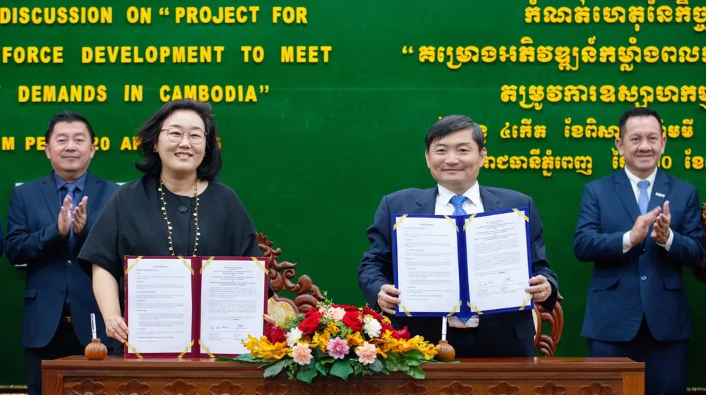 ក្រសួងការងារ និង KOICA រួមគ្នាអភិវឌ្ឍកម្លាំងពលកម្មជំនាញ ដើម្បីបំពេញតម្រូវការទីផ្សារការងារ