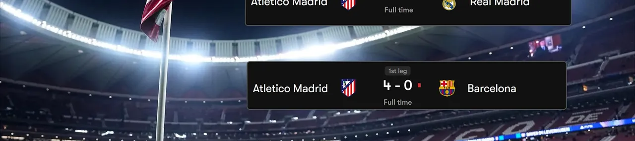 Thumbnail for ស្ថានភាពទីលាន ក្លាយជាកត្តាសំខាន់ឱ្យក្រុមខ្លាំងៗមួយចំនួនចាញ់យ៉ាងស្ពឹកមុខ នៅទឹកដី Atletico