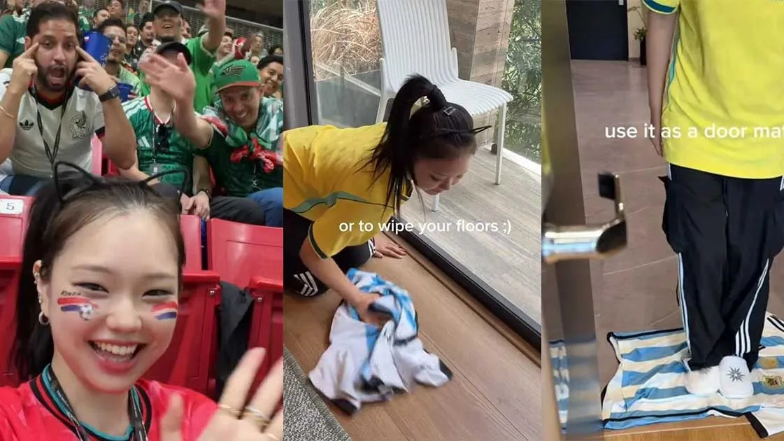 Influencer កូរ៉េខាងត្បូង ino Cat រងការរិះគន់ ក្រោយបង្ហោះវីដេអូប្រើប្រាស់អាវ Lionel Messi ជាក្រណាត់ជូតឥដ្ឋ