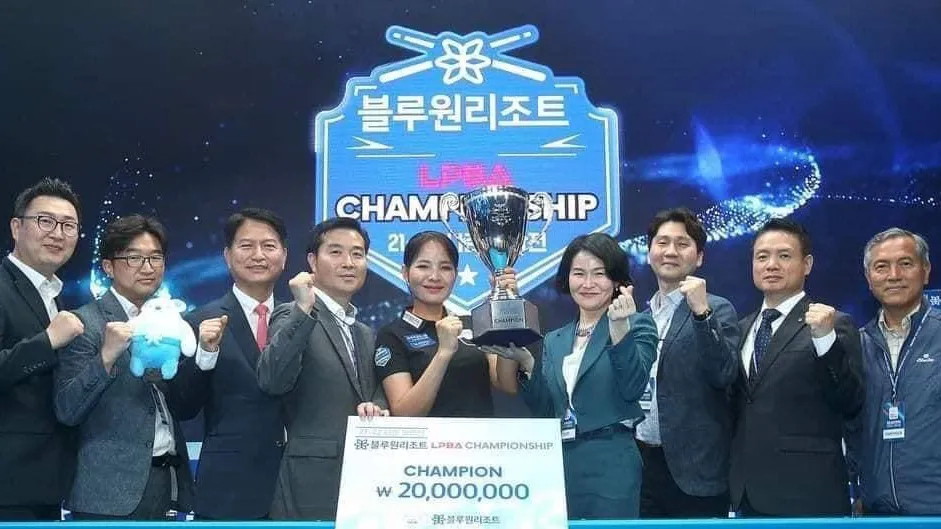 ម្ចាស់ពាន Blue One Resort LPBA Championship ស្រួង ភាវី ទទួលបានការសាទរពីស្ថានឯកអគ្គរាជទូតកម្ពុជាប្រចាំសាធារណរដ្ឋកូរ៉េ