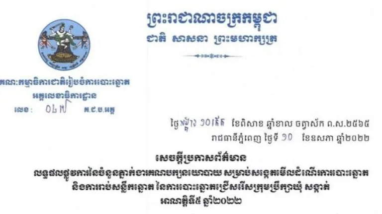 គណបក្សនយោបាយចំនួន១៧ បានដាក់ភ្នាក់ងារជាង ៨ម៉ឺននាក់ សម្រាប់សង្កេតមើលដំណើរការបោះឆ្នោតជ្រើសរើសក្រុមប្រឹក្សាឃុំ សង្កាត់ អាណត្តិទី៥