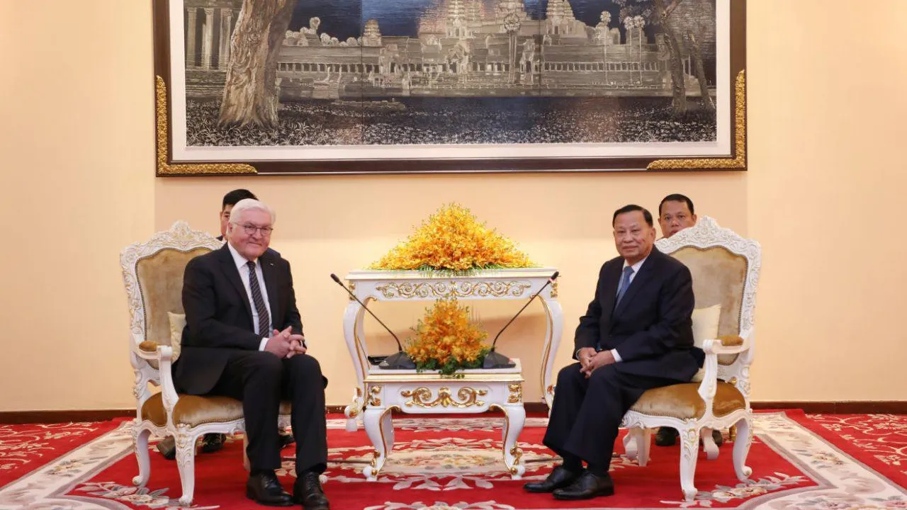 ប្រធានាធិបតីអាល្លឺម៉ង់ វាយតម្លៃខ្ពស់ចំពោះការរីកចម្រើនយ៉ាងឆាប់រហ័សរបស់ប្រទេសកម្ពុជា