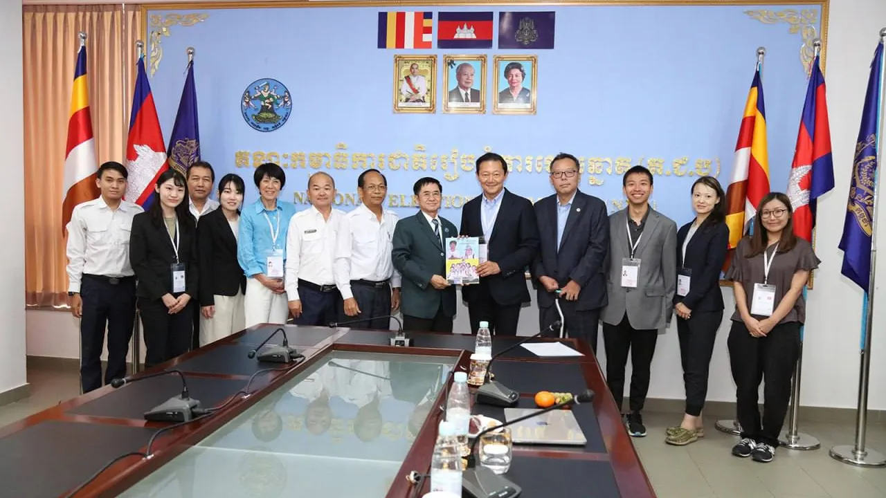 ក្រុមអ្នកនាំពាក្យ គ.ជ.ប ជួបជាមួយក្រុមអ្នកសង្កេតការណ៍បោះឆ្នោតអន្តរជាតិមកពីប្រទេសជប៉ុន