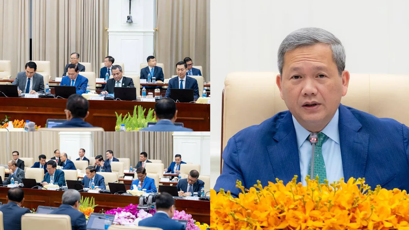 សម្ដេចធិបតី ហ៊ុន ម៉ាណែត ដឹកនាំកិច្ចប្រជុំពេញអង្គគណៈរដ្ឋមន្ត្រី ពិភាក្សាលើកិច្ចព្រមព្រៀង និងពិធីសារពង្រីកផ្លូវហោះហើរនៅអាស៊ាន អឺរ៉ុប និងចិន