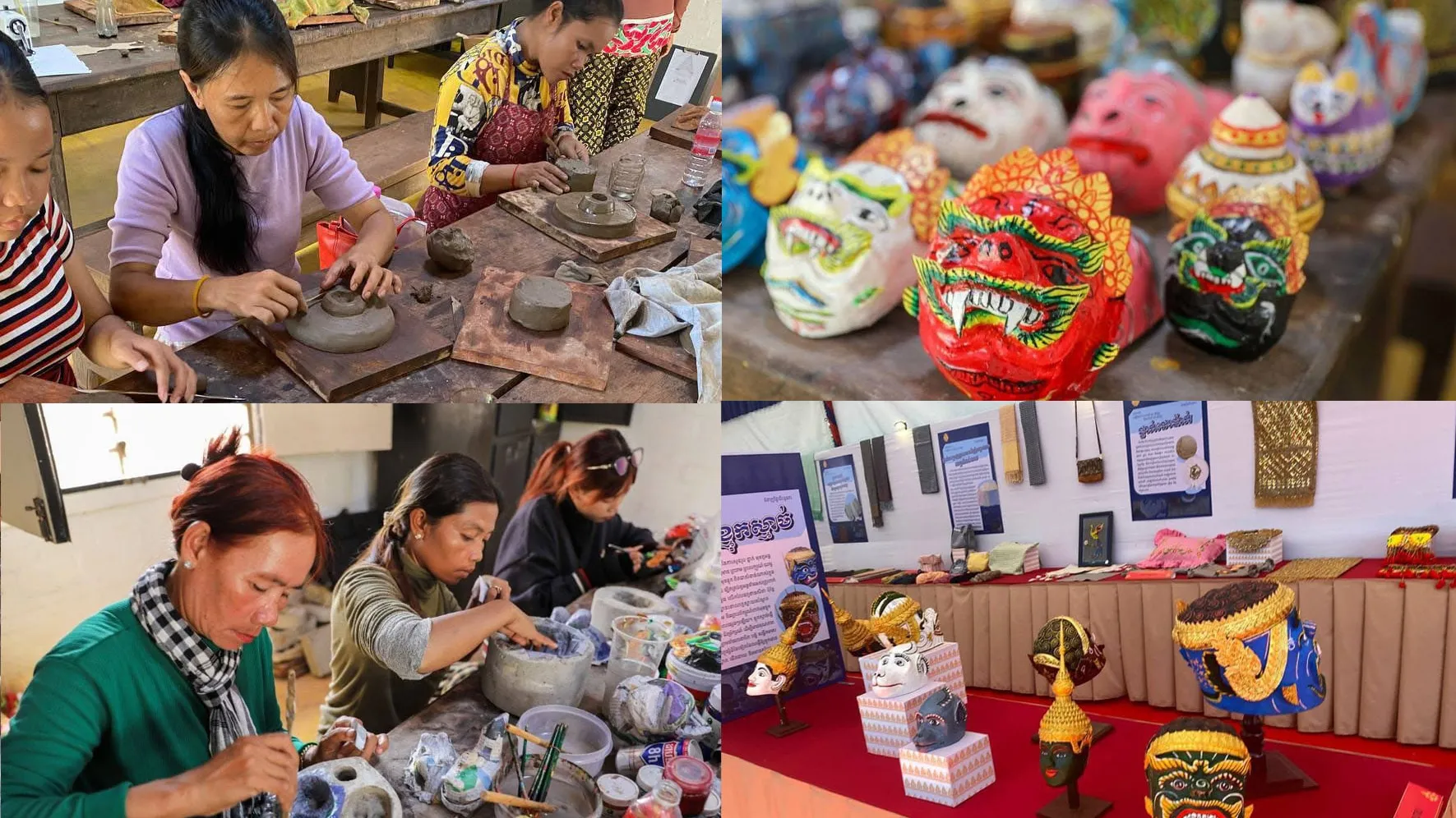 បណ្ដុះបណ្ដាលអ្នកបន្តវេនធ្វើខ្មុកម្រ័ក្សណ៍ខ្មែរនៅស្នាក់ការអង្គភាពគ្រប់គ្រងភូមិធម្មជាតិរុនតាឯក