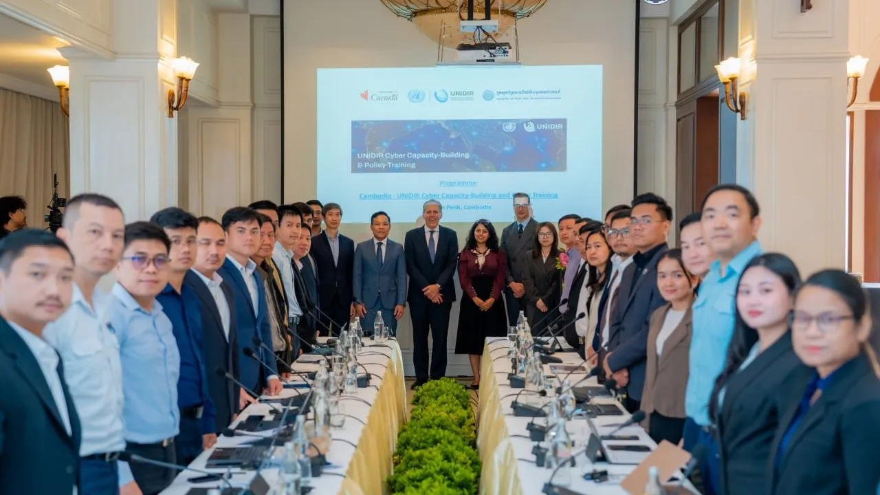 ក្រសួងប្រៃសណីយ៍និងទូតកាណាដាប្រចាំកម្ពុជាបើកវគ្គបណ្ដុះបណ្ដាលស្តីពី “Cambodia-UNIDIR Cyber Capacity-Building and Policy Training”