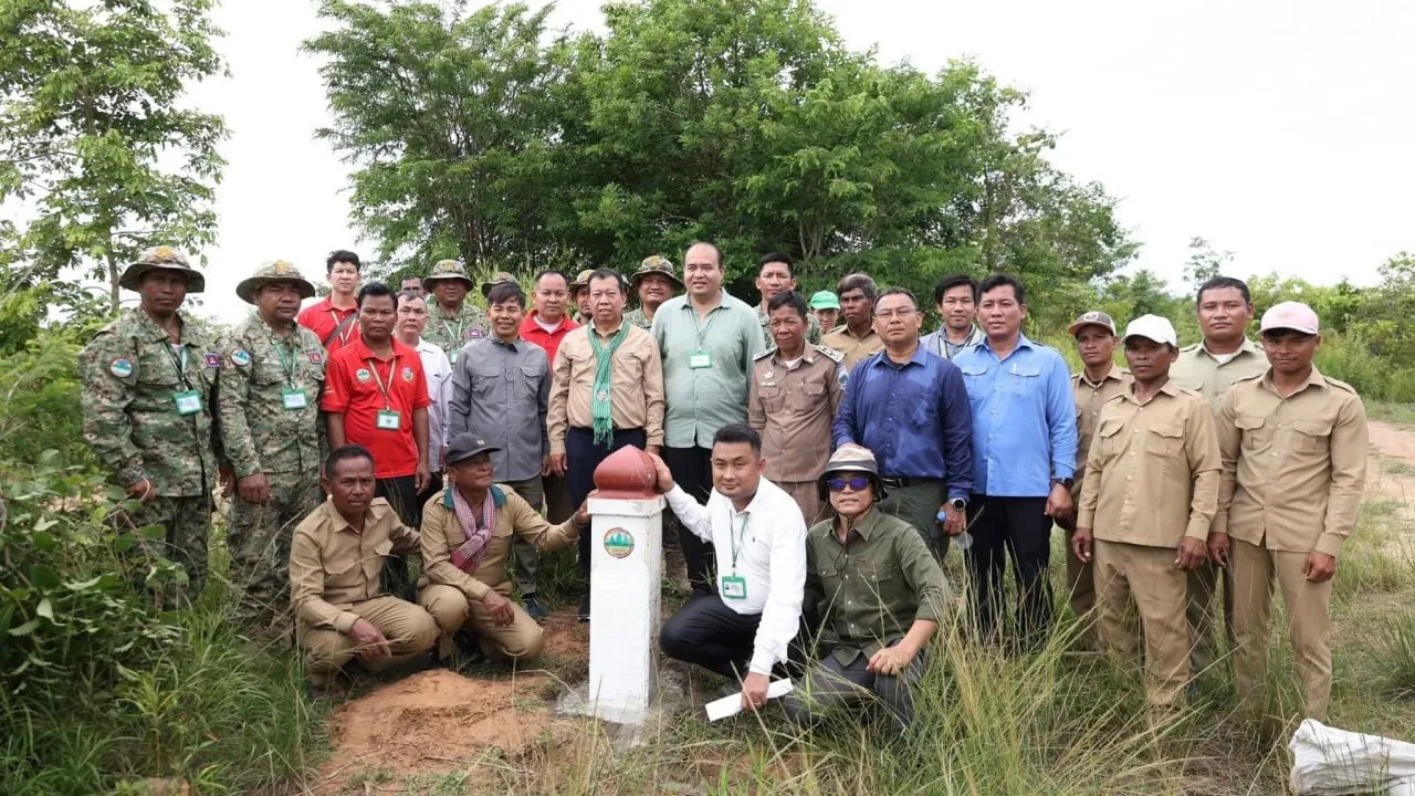 ក្រសួងបរិស្ថានបោះបង្គោលព្រំដីនៅទេទឹកពុះ ដើម្បីការពារតំបន់អភិរក្សធនធានធម្មជាតិ