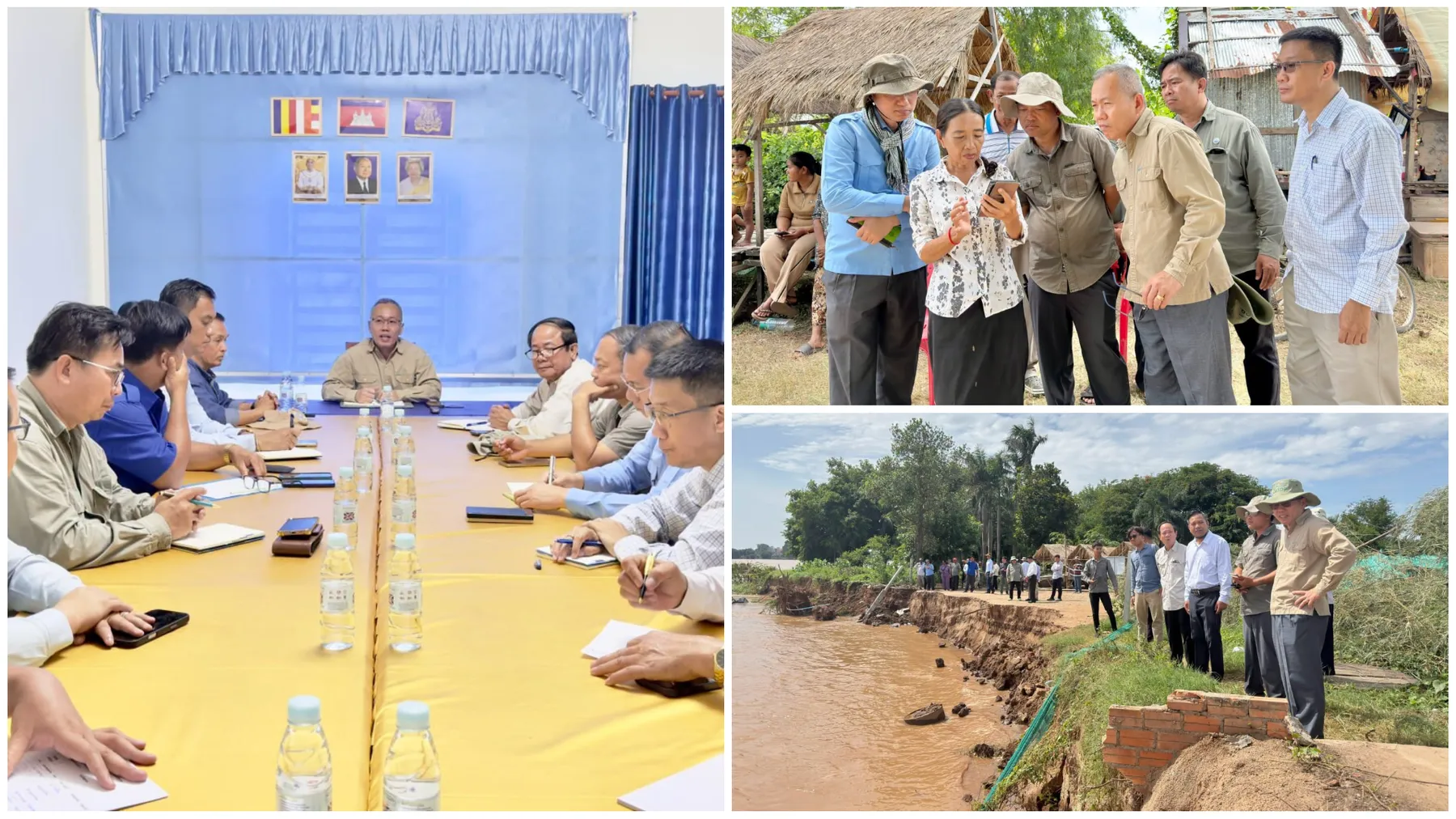 មន្ត្រីអន្តរក្រសួងចុះពិនិត្យជាក់ស្តែងការធ្វើអាជីវកម្មធនធានខ្សាច់ ក្នុងភូមិសាស្ត្រខណ្ឌជ្រោយចង្វារ