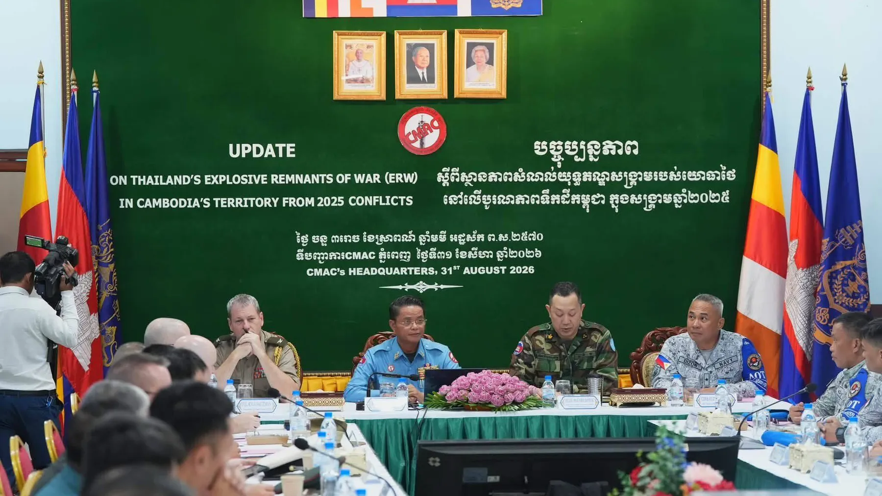 ស៊ីម៉ាក់ ប្រាប់អ្នកសង្កេតការណ៍អាស៊ាន និងអនុព័ន្ធយោធាបរទេសថា ផ្ទៃដីជិត ៤០ម៉ឺនហិចតារងផលប៉ះពាល់ដោយសារសំណល់យុទ្ធភណ្ឌរបស់យោធាថៃ