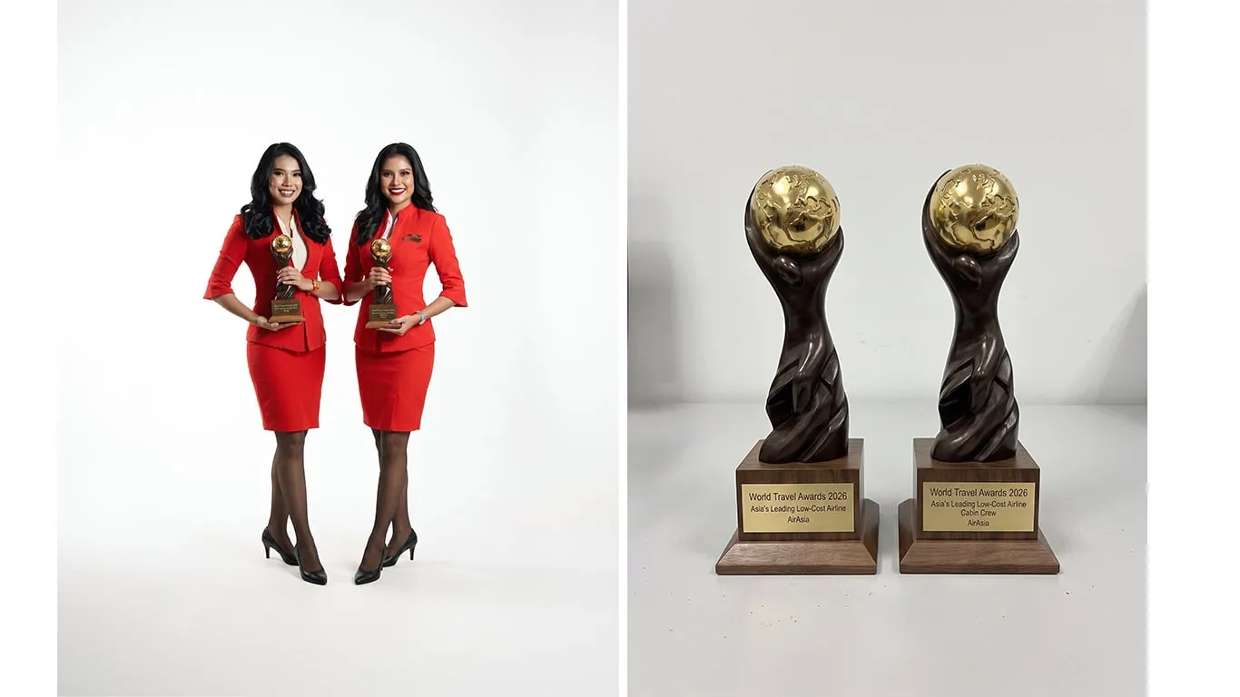 AirAsia បន្តជាប់ឈ្មោះជាក្រុមហ៊ុនអាកាសចរណ៍តម្លៃសមរម្យឈានមុខនៅអាស៊ីលើកទី១៤និងជាក្រុមបាហុនិកានៃក្រុមហ៊ុនអាកាសចរណ៍តម្លៃសមរម្យឈានមុខនៅអាស៊ីក្នុងរយៈពេល ១០ ឆ្នាំជាប់ៗគ្នា