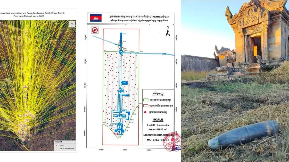 ១,៥៩៩ គ្រាប់លើប្រាង្គប្រាសាទព្រះវិហារ បេតិកភណ្ឌពិភពលោក៖ តួលេខដែលទាមទារចម្លើយ មិនមែនការបដិសេធទទេ
