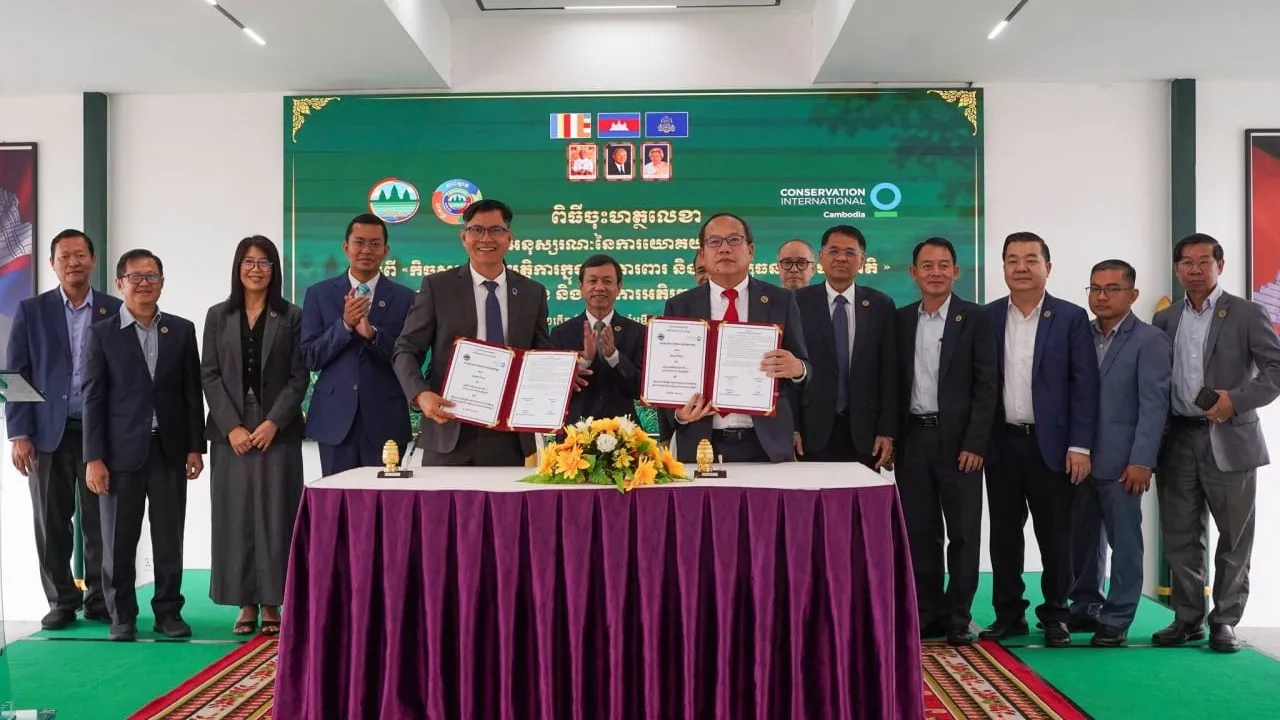 ក្រសួងបរិស្ថានចុះ MOU ជាមួយអង្គការ CI ដើម្បីរួមគ្នាអភិរក្សធនធានធម្មជាតិកម្ពុជា​