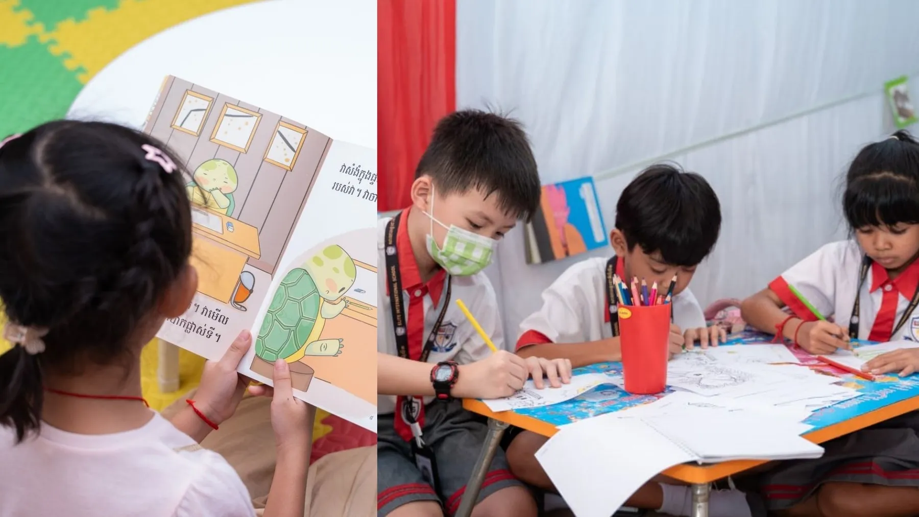 ការនិទានរឿង និងគំនូរ ជួយបណ្ដុះទឹកចិត្តកុមារឱ្យចូលចិត្តអានសៀវភៅ និងបង្កើតគំនិតច្នៃប្រឌិត