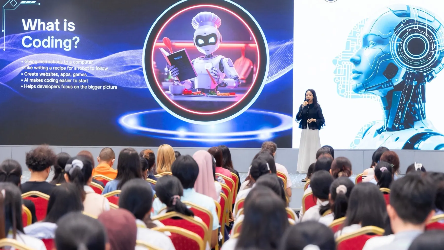 យុគសម័យ AI លោកស្រី សំណាង វិធាវី លើកទឹកចិត្តក្មេងស្រីឱ្យចាប់យកជំនាញបច្ចេកវិទ្យា