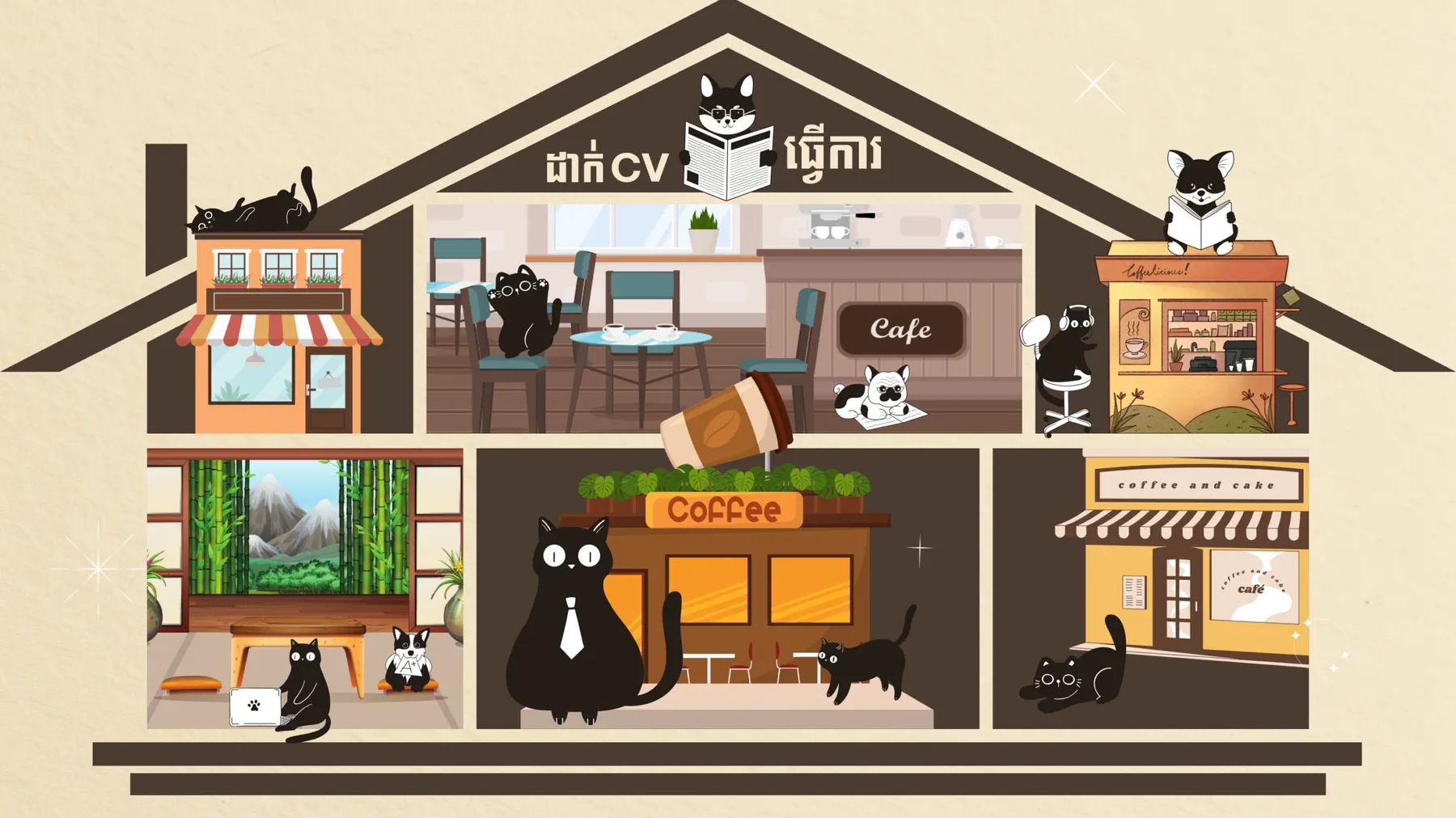 ថ្មីទៀតហើយ! ជនជាតិចិននាំគ្នាដាក់សត្វចញ្ចឹមរបស់ខ្លួនឱ្យធ្វើការនៅហាងកាហ្វេ ដោយទទួលបានអាហារសម្រន់ជាកម្រៃ