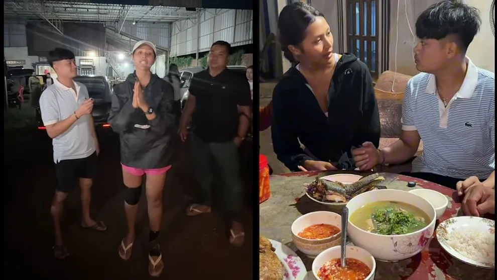 យប់មិញ កុយ អេនណា ស្នាក់នៅផ្ទះរបស់តារាចម្រៀង អៀង វុត្ថា ក្នុងបេសកកម្មដើរថ្មើរជើង