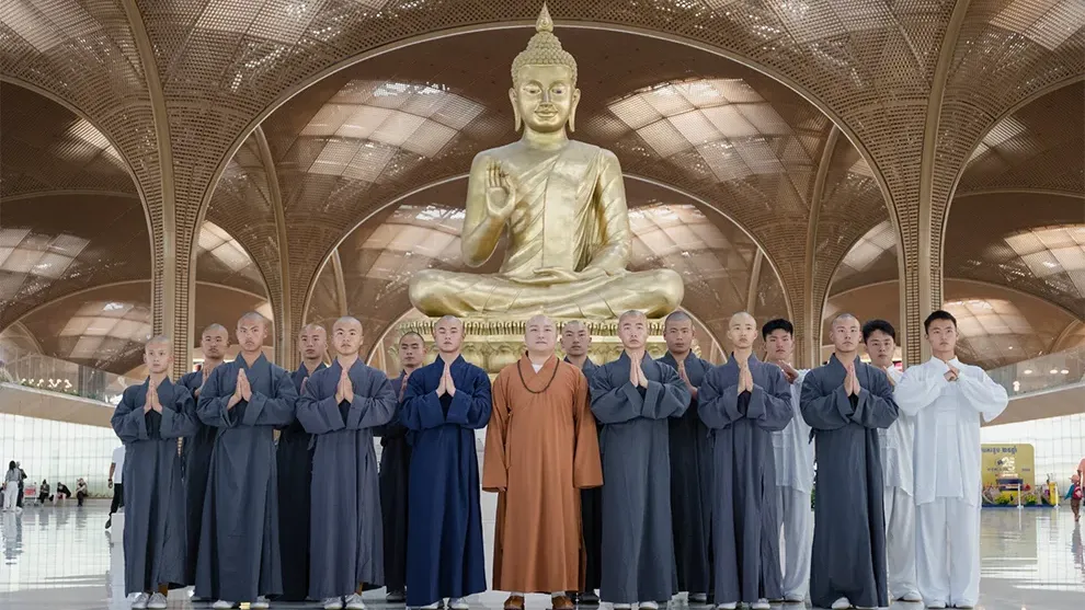 សង្ឃសៅលីង បានមកដល់កម្ពុជាត្រៀមចូលរួមសម្ដែង ក្បាច់គុនចម្រុះ កម្ពុជា-ចិន លើទឹកដីអង្គរ