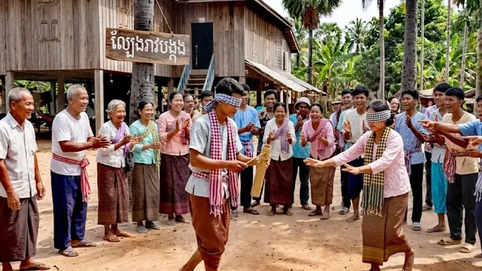ល្បែងរាវបង្កង ជាល្បែងកម្សាន្តខ្មែរជួយហ្វឹកហាត់ត្រចៀកឱ្យស្ទាត់បង្កើនស្មារតីរហ័សដៃ-ជើង