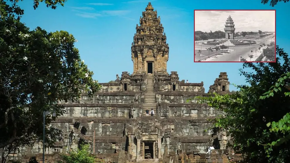 វិមានឯករាជ្យ ស្នាដៃស្ថាបត្យករកម្ពុជា វណ្ណ ម៉ូលីវណ្ណ យកលំនាំតាមប្រាសាទបាគង