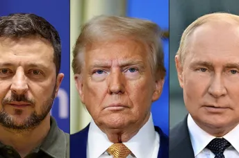 លោក Trump ថា ជំនួបរវាងមេដឹកនាំ រុស្ស៊ី-អ៊ុយក្រែន នឹងកើតឡើងឆាប់ៗនេះ ដើម្បីបញ្ចប់សង្គ្រាម - AMS Article Thumbnail