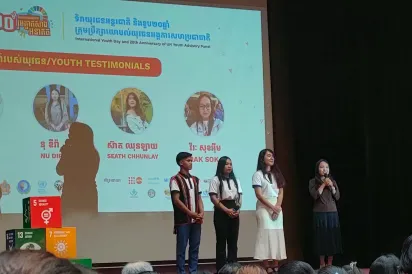 ការងារ​ស្ម័គ្រចិត្ត​ ​កម្លាំង​ចលករ​ជំរុញ​យុវជន​កសាង​សមត្ថភាព​ ហ៊ាន​សម្រេចចិត្ត​ ​និង​ដឹកនាំ​សហគមន៍​ឱ្យ​មាន​ការ​អភិវឌ្ឍ​