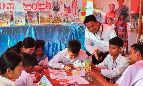 យុទ្ធនាការ «៥៦០០រៀល» ជួយកុមារនៅជំរំភៀសសឹក ក្នុងខេត្តបន្ទាយមានជ័យ និងខេត្តព្រះវិហារ