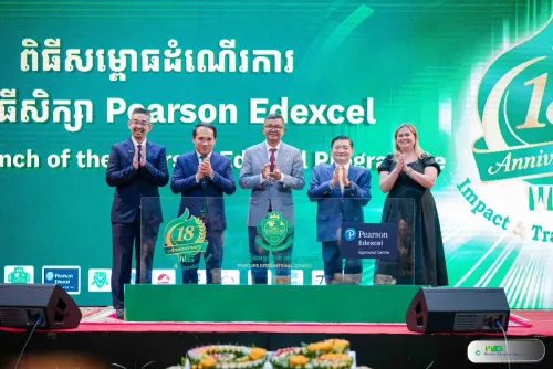 ឯកឧត្តមបណ្ឌិតសភាចារ្យ ហង់ជួន ណារ៉ុន ៖ ការនាំយកកម្មវិធី "Pearson Edexcel" មកកម្ពុជា គឺជាការឆ្លើយតបនឹងចក្ខុវិស័យបណ្ដុះបណ្ដាលធនធានមនុស្ស របស់រាជរដ្ឋាភិបាល