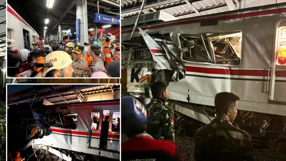 រថភ្លើងបុកគ្នានៅឥណ្ឌូណេស៊ី ឆក់យកជីវិតមនុស្សកើនដល់ ៧ នាក់ - AMS Article Thumbnail