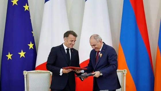 លោក Macron សរសើរភាពជាដៃគូការពារជាតិបារាំង-អាមេនី - AMS Article Thumbnail