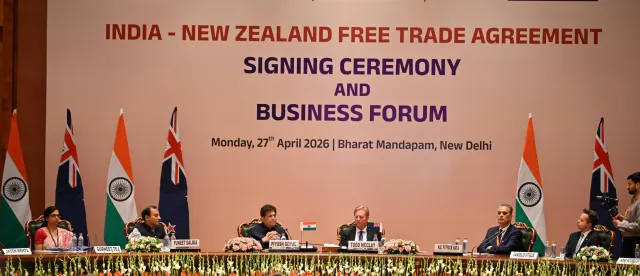 ឥណ្ឌា-នូវែលសេឡង់ ឈានដល់កិច្ចព្រមព្រៀងពាណិជ្ជកម្មសេរី បន្ទាប់ពីចរចាអស់រយៈពេល ៩ ខែ - AMS Article Thumbnail