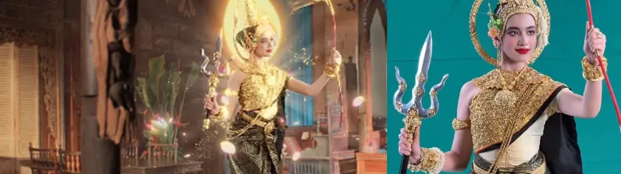 Image for article: ព្រះនាង ជេនណា ក្នុងឈុតទេវតាឆ្នាំថ្មី ព្រះនាម ព្រះនាង « រាក្យសាទេវី»