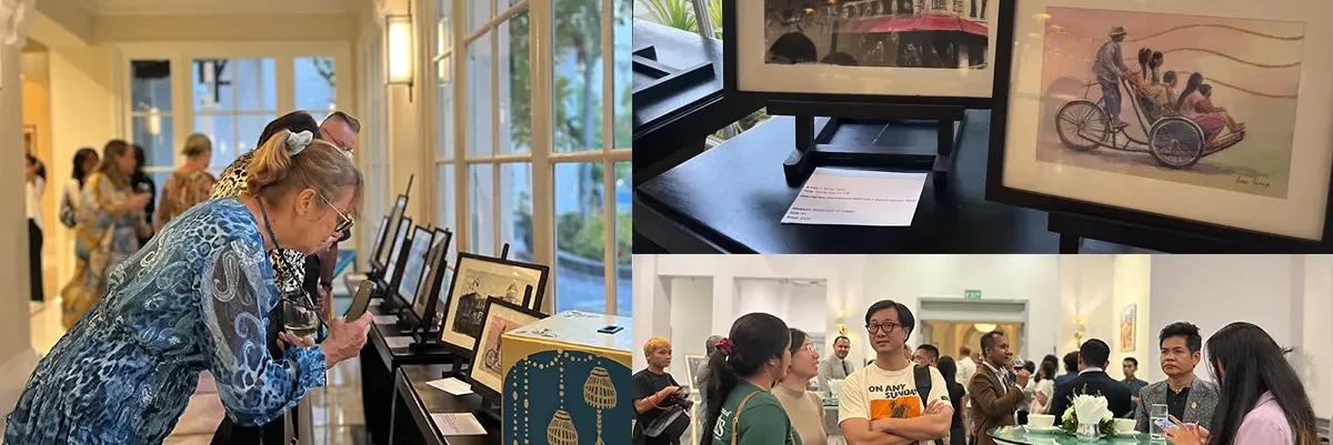 ភ្ញៀវជាតិ-អន្តរជាតិ ចូលរួមទស្សនាកុះករ ថ្ងៃបើកសម្ពោធពិព័រណ៍សិល្បៈបង្ហាញពីជីវភាពរស់នៅរបស់ប្រជាជនកម្ពុជា - Main Article Image