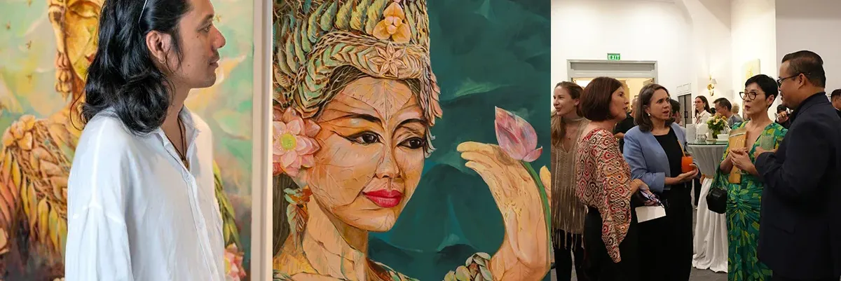 ពិព័រណ៍គំនូរស្នាដៃឯករបស់ ណូត ដារ៉ូ និងការសម្ពោធមុខម្ហូបខ្មែរសហសម័យ ទាក់ទាញទស្សនិកជនយ៉ាងច្រើនកុះករ - Main Article Image