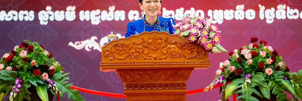 លោក​ជំទាវ ពេជ ចន្ទមុន្នី ហ៊ុនម៉ាណែត ផ្ដល់អនុសាសន៍បំផុសគំនិតលើកស្ទួយមង្គលការខ្មែរ - Main Article Image
