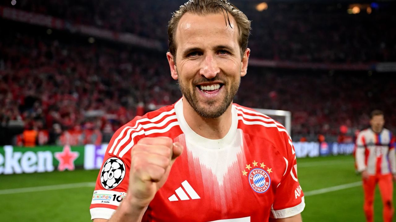 លទ្ធផលបានពីការប្រឹងប្រែង! Harry Kane​ ប្ដូរពីកីឡាករអភ័ព្វមកជាអ្នកប្រមូលពាននៅ Bayern Munich