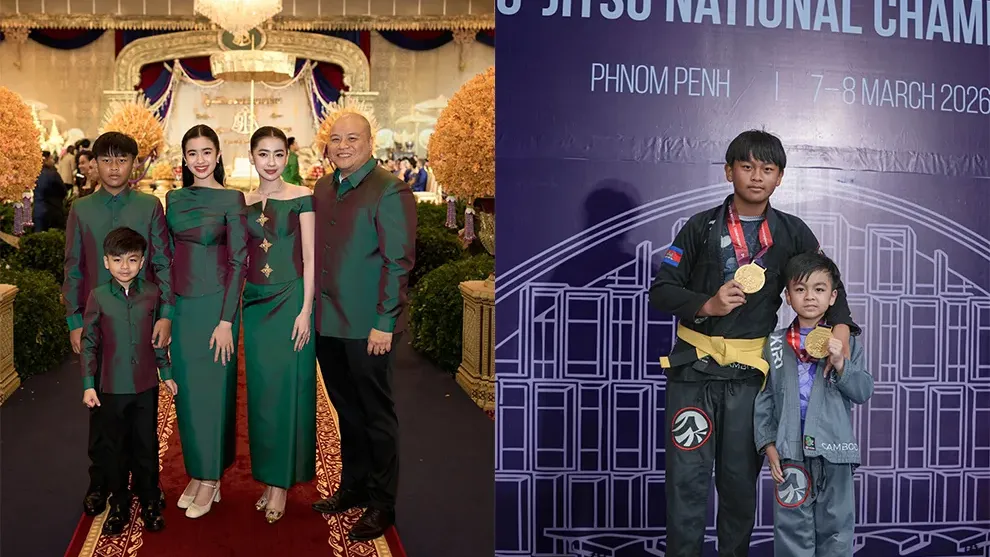 ប្អូនជីដូនមួយទាំង២របស់ព្រះនាង ជេនណា ទទួលបានមេដាយមាសលើការប្រកួត កីឡាជឺជីតស៊ូ ជើងឯកថ្នាក់ជាតិ