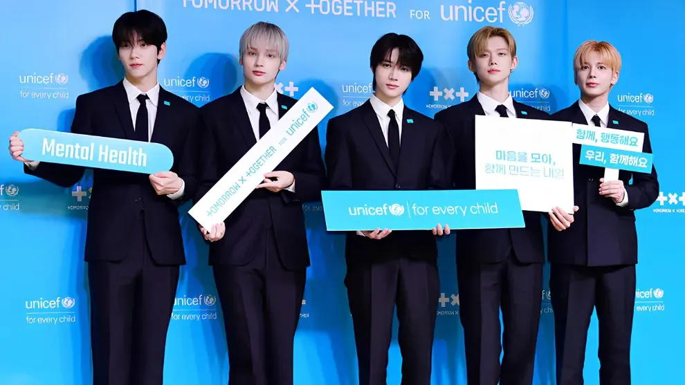 TXT ចាប់ដៃគូជាមួយ UNICEF បើកយុទ្ធនាការដើម្បីសុខភាពផ្លូវចិត្ត