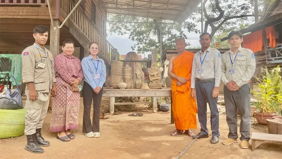 វត្ថុបុរាណ ៧ ប្រភេទពលរដ្ឋប្រទះលើទឹកដីជាំក្សាន្តនាពេលកន្លងអាជ្ញាធរជាតិព្រះវិហាររក្សាទុកហើយ