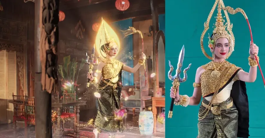 ព្រះនាង ជេនណា ក្នុងឈុតទេវតាឆ្នាំថ្មី ព្រះនាម ព្រះនាង « រាក្យសាទេវី»