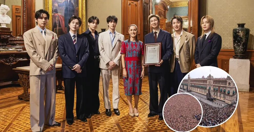 BTS ចូលជួបប្រធានាធិបតីម៉ិកស៊ិក ខណៈអ្នកគាំទ្រជាង ៥ម៉ឺននាក់រង់ចាំជួបនៅមុខវិមានជាតិ