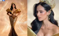 Sydney Marith ម្ចាស់មកុដបវរកញ្ញាផែនដីអន្តរជាតិ ២០២៥ ថតឲ្យ​ទស្សនាវដ្ដី Harper’s Bazaar Vietnam