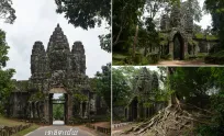 ខ្លោងទ្វារទាំង ៥ នៃរាជធានីអង្គរធំត្រូវបានសាងសង់ក្នុងគោលបំណងខុសៗគ្នាបែបណាកាលពីសម័យដើម?