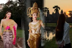 បវរកញ្ញា Nguyễn Huỳnh Kim Duyên ដូចមិនអស់ចិត្តពីស្រុកខ្មែរសោះ បង្ហោះរូបភាពវីដេអូជាហូរហែនៅសៀមរាប