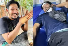 តារាសម្ដែង ម៉េង ប៊ុនទ្បូ ធ្លាក់ខ្លួនឈឺធ្ងន់ចូលពេទ្យ ដោយសារជំងឺបែកសរសៃជើងខាងឆ្វេង