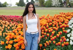 រឿន ណាត បង្អួតសម្រស់កណ្ដាលសួនផ្កាទូលីព នៅតែស្អាតមិនប្រែ