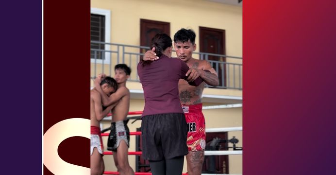 កូនស្រីពៅ ព្រំ សំណាង ចិត្តសឿងសុំឪពុក លត់ដំលើសង្វៀនគុនខ្មែរ ដើរគន្លងឪពុក