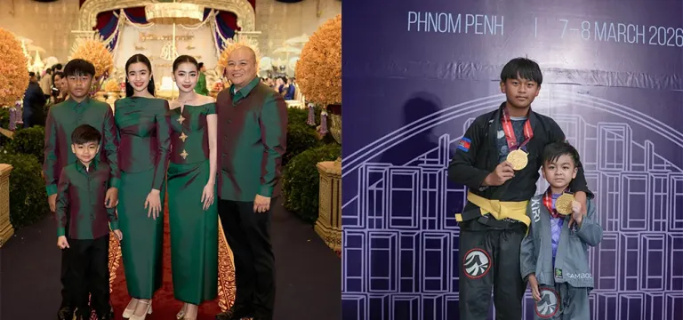 ប្អូនជីដូនមួយទាំង២របស់ព្រះនាង ជេនណា ទទួលបានមេដាយមាសលើការប្រកួត កីឡាជឺជីតស៊ូ ជើងឯកថ្នាក់ជាតិ