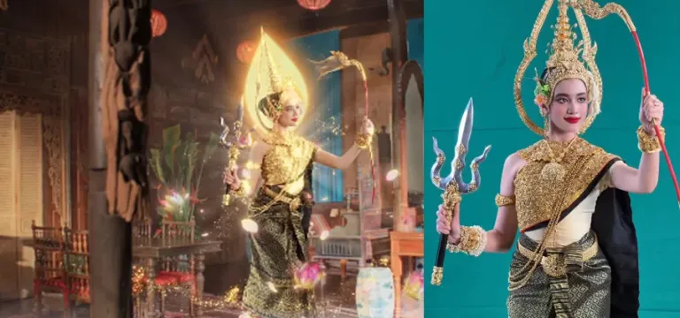 ព្រះនាង ជេនណា ក្នុងឈុតទេវតាឆ្នាំថ្មី ព្រះនាម ព្រះនាង « រាក្យសាទេវី»