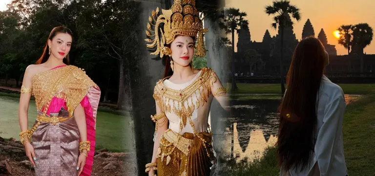បវរកញ្ញា Nguyễn Huỳnh Kim Duyên ដូចមិនអស់ចិត្តពីស្រុកខ្មែរសោះ បង្ហោះរូបភាពវីដេអូជាហូរហែនៅសៀមរាប