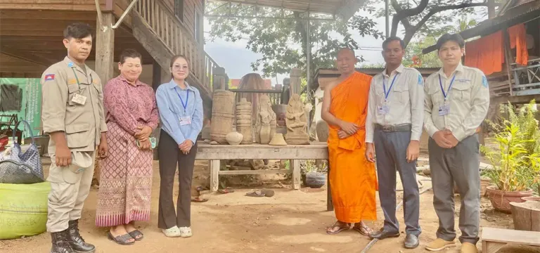 វត្ថុបុរាណ ៧ ប្រភេទពលរដ្ឋប្រទះលើទឹកដីជាំក្សាន្តនាពេលកន្លងអាជ្ញាធរជាតិព្រះវិហាររក្សាទុកហើយ